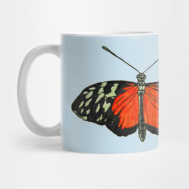 Fun Butterfly Graphic Tee for Insect Lovers by Blue Raccoon Creative